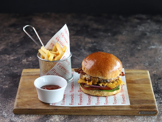 FIREWORKS SIGNATURE TRUFFLE BURGER